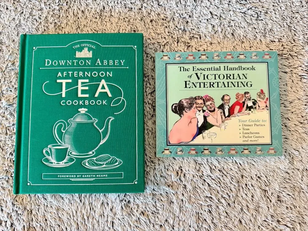 Downton Abbey Tea Cookbook Victorian Entertaining Book Lot of 2
